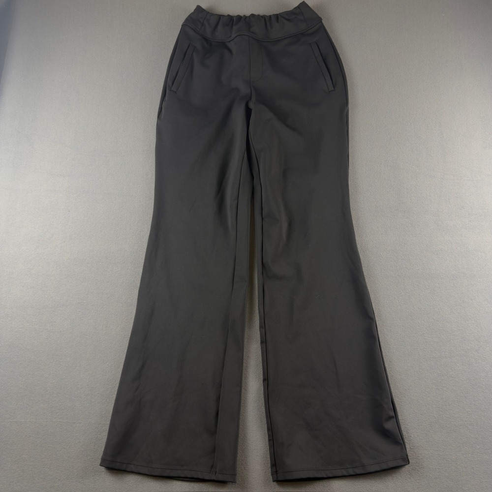 Halara Black Wide Leg Yoga Pants Tall Small High Waisted Flare Trousers Pockets